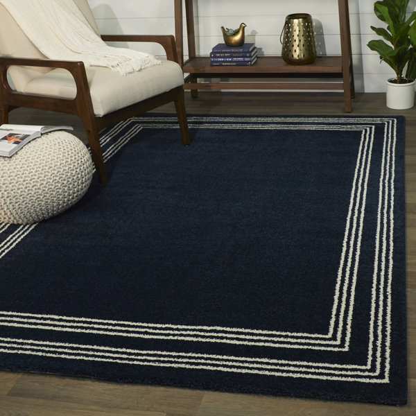 Longshore Tides Gerlach Navy/White Area Rug & Reviews Wayfair